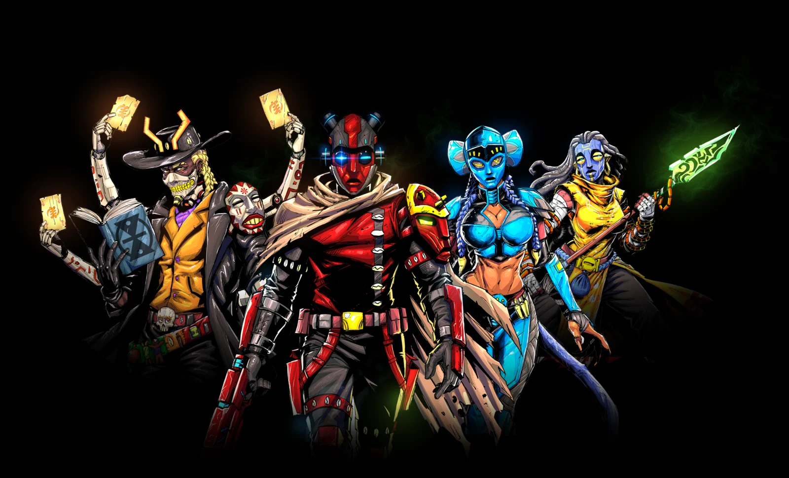 Vodou's ensemble of African space-western bounty hunters