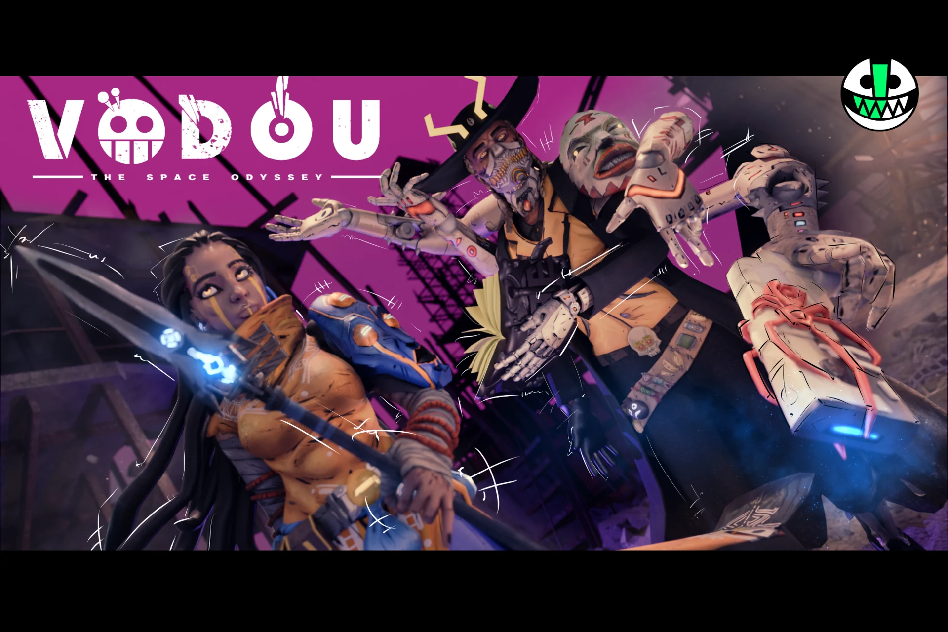 Vodou key art featuring Bazz and the Markai